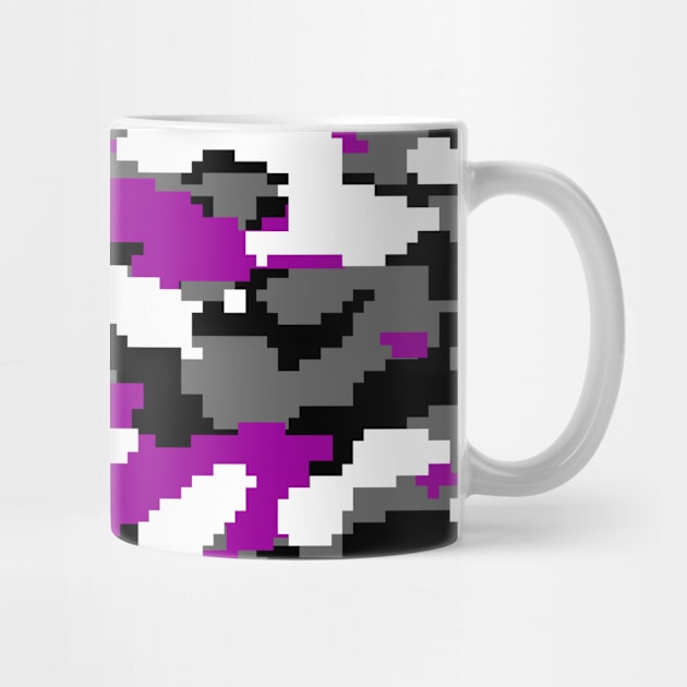 Purple Camo pattern digital Camouflage by Tshirtstory